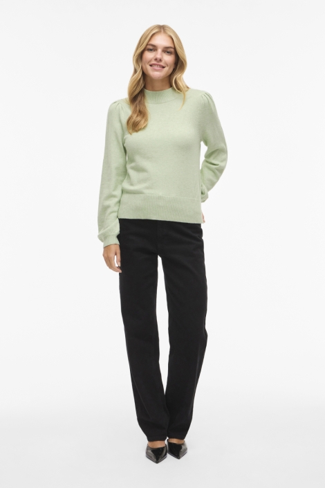 Vila groene dames sweater | Model