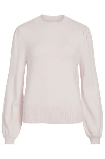 Vila Trui VIRIL TURTLE-NK BALLOON L/S TOP - N 14084179 Cherry Bloom