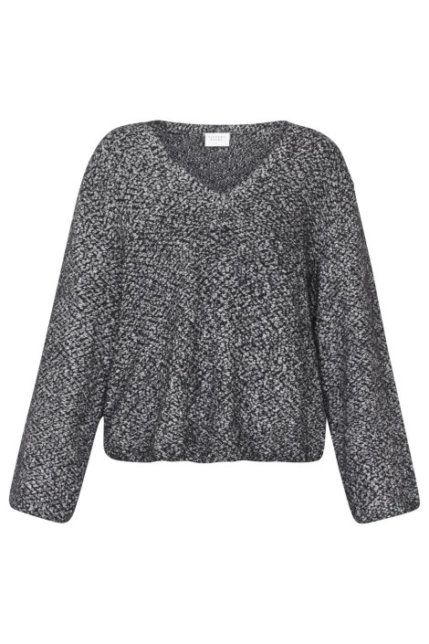 SisterS point grijze dames trui | Vooraanzicht