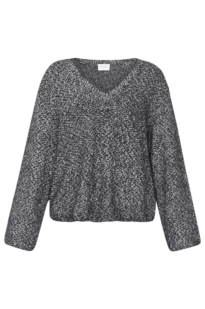 SisterS point grijze dames trui | Vooraanzicht