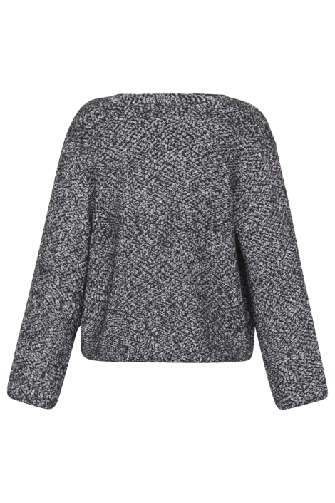 SisterS point grijze dames trui | Achteraanzicht