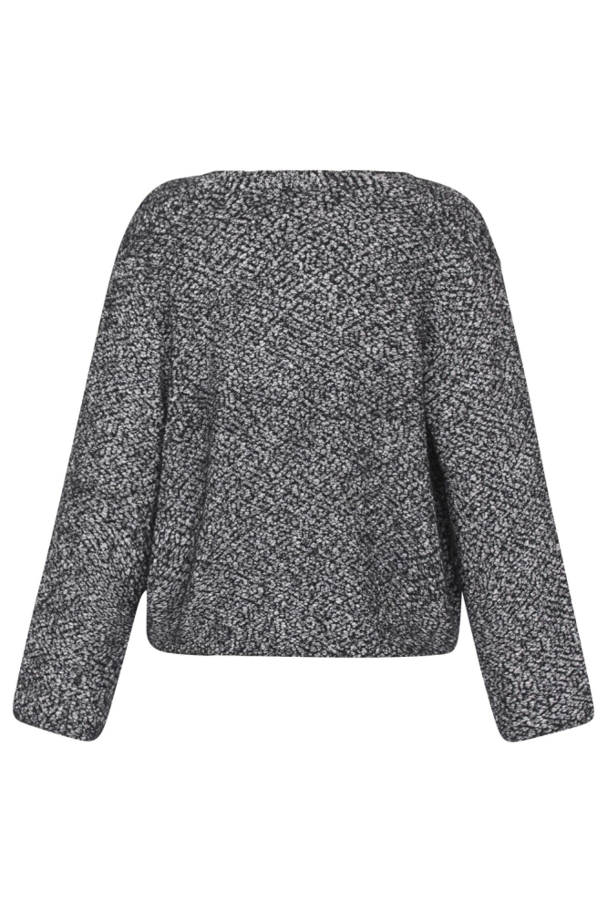 SisterS point grijze dames trui | Achteraanzicht