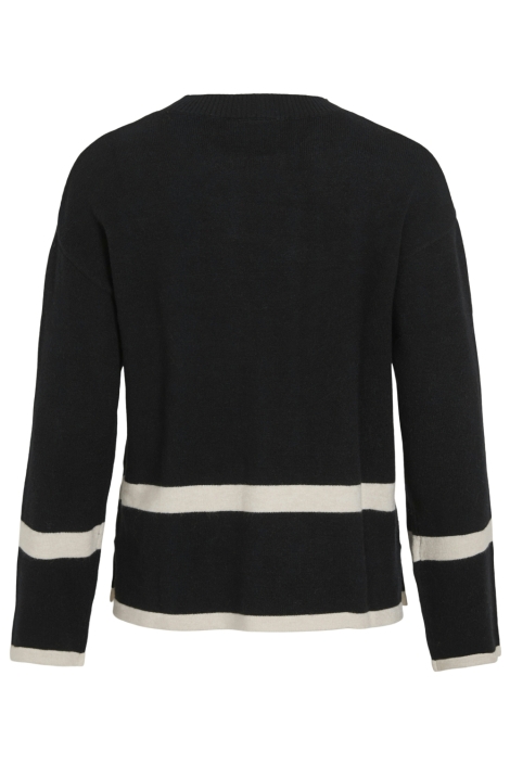 Vila zwarte dames trui | Achteraanzicht