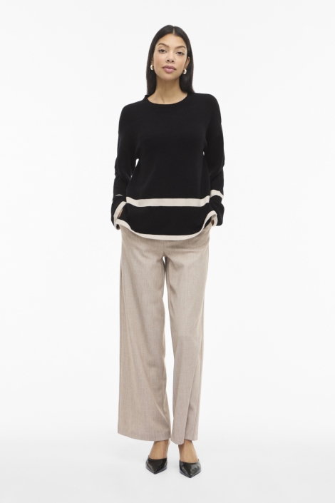 Vila zwarte dames trui | Model