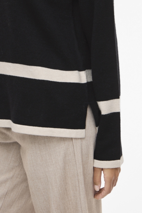 Vila zwarte dames trui | Close up