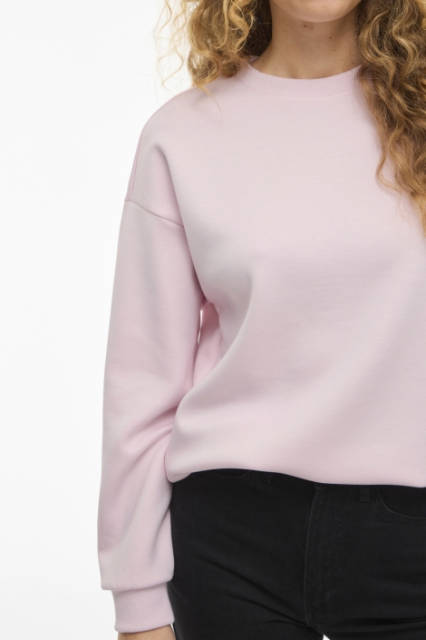 Vila roze dames sweater | Close up