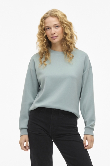 Vila Trui VISANDY L/S SWEAT TOP - NOOS 14103140 Blue Surf