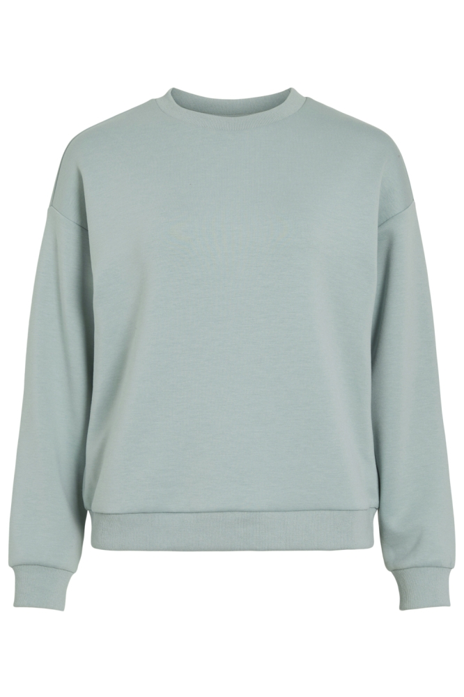 Vila groene dames sweater | Vooraanzicht