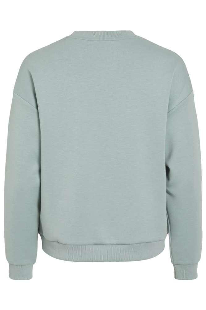 Vila groene dames sweater | Achteraanzicht