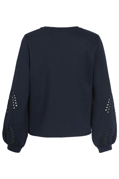 Vila blauwe dames sweater | Achteraanzicht