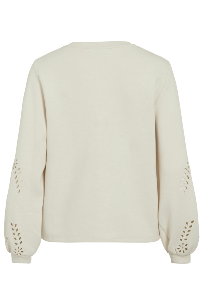Vila beige dames sweater | Achteraanzicht