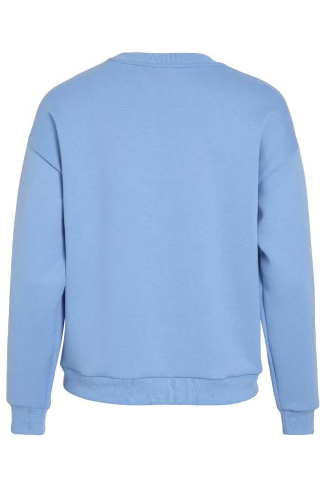 Vila blauwe dames sweater | Achteraanzicht