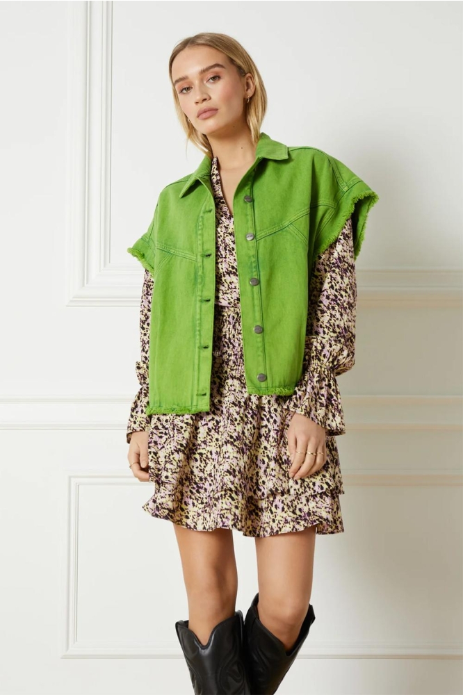 DENA GILET R2302471055 700 GREEN
