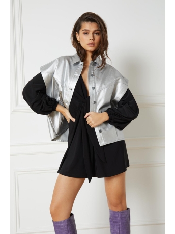 Refined Department Vest DENA SILVER DENIM R2304471088 720 SILVER