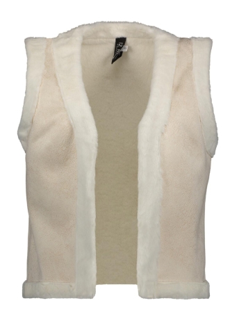 IZ NAIZ Vest GILET FUR 3857 OFF WHITE
