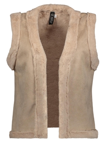 IZ NAIZ Vest GILET FUR 3857 SAND