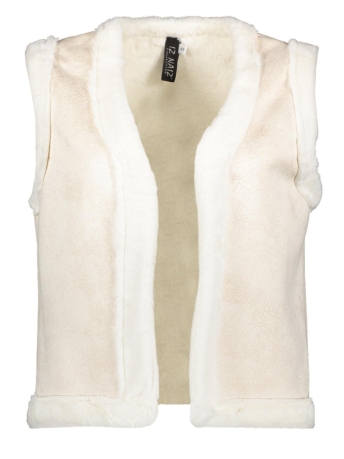 IZ NAIZ Vest GILET FUR 3857 ECRU