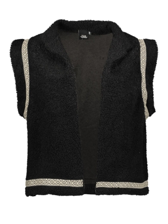 FOS Amsterdam Vest PIP TEDDY TAPE 6819 ZWART