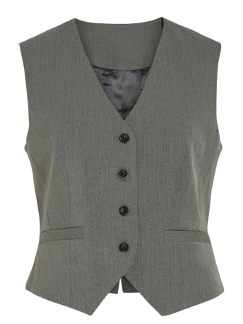 Rouge Vila Vest VIALVA WAISTCOAT 14092970 MEDIUM GREY MELANGE