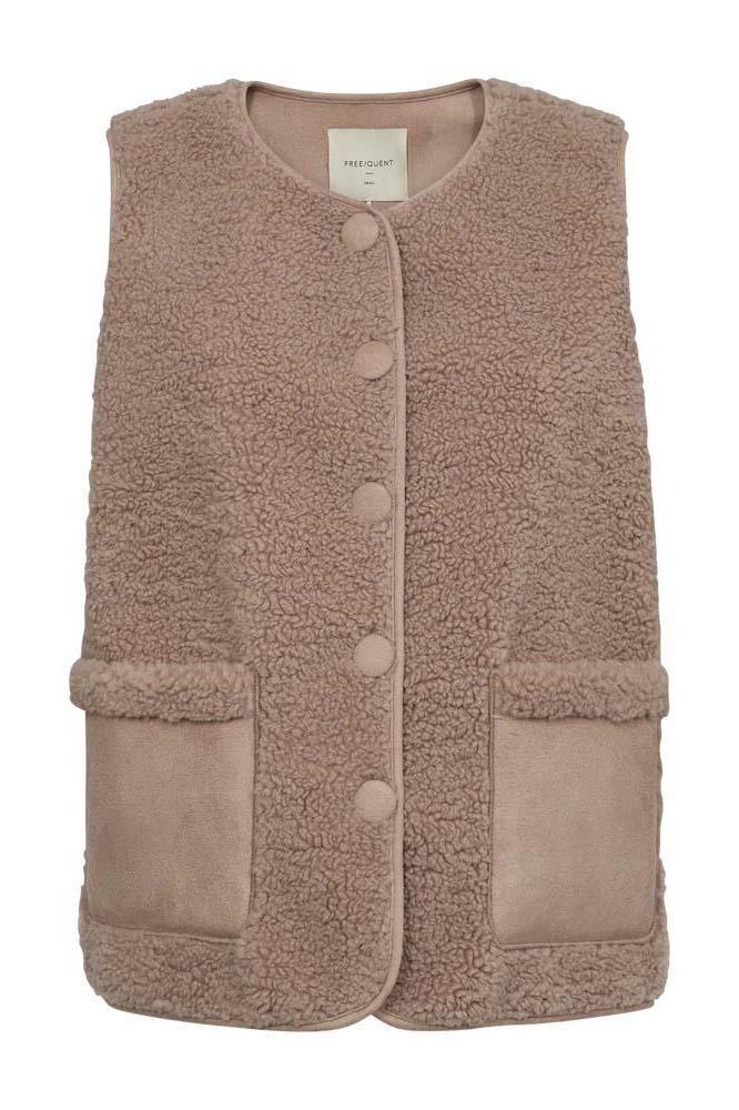 FQLAMBY WAISTCOAT 203595 SIMPLY TAUPE