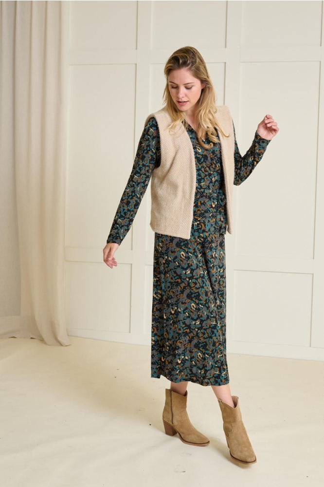 FOS Amsterdam beige dames gilet | Model