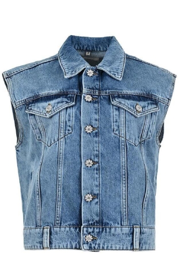 Dnm pure Vest BROOME GILET BRO 035 O SNOW BLUE