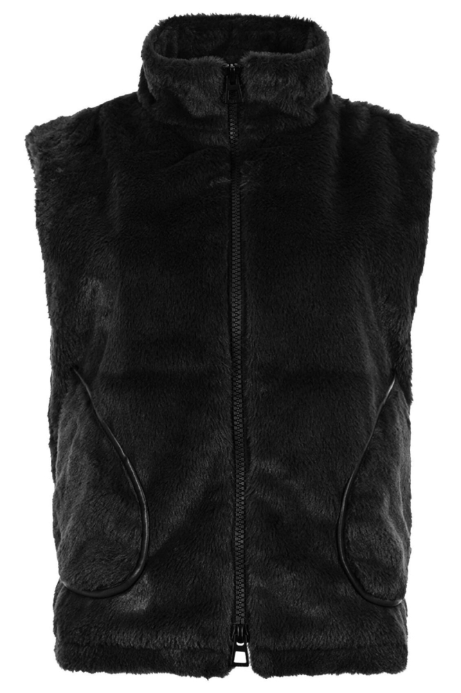 Maicazz zwarte dames gilet | Vooraanzicht