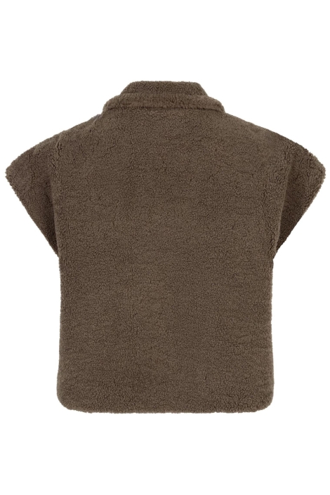 Ydence bruine dames gilet | Achteraanzicht