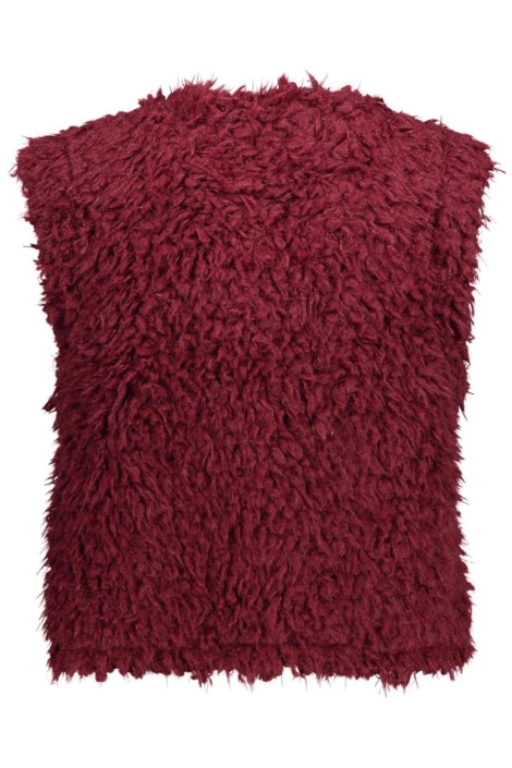 FOS Amsterdam bordeaux dames gilet | Achteraanzicht