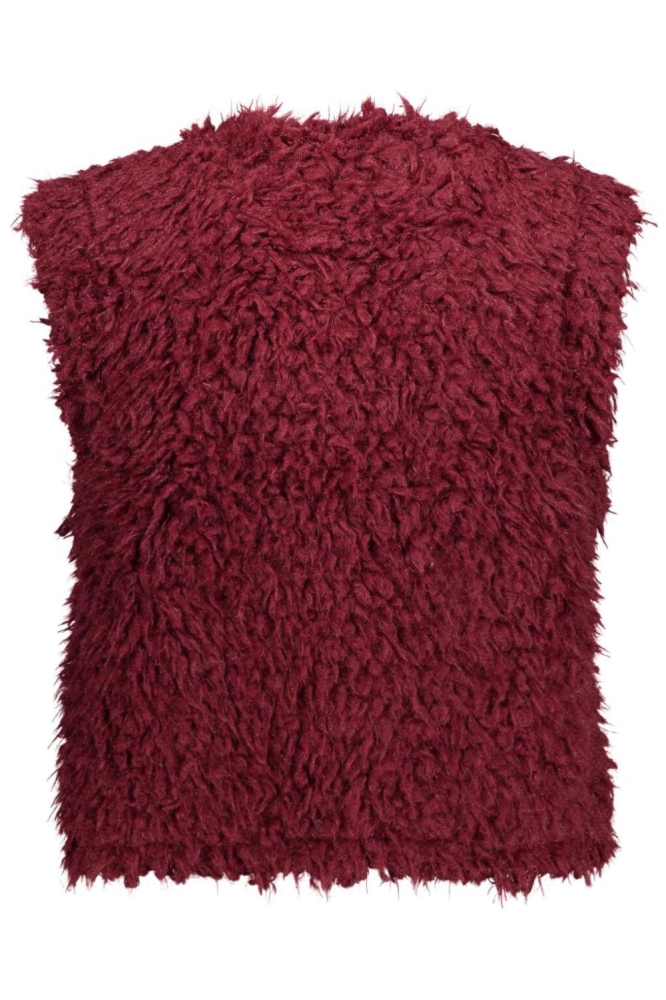 FOS Amsterdam bordeaux dames gilet | Achteraanzicht
