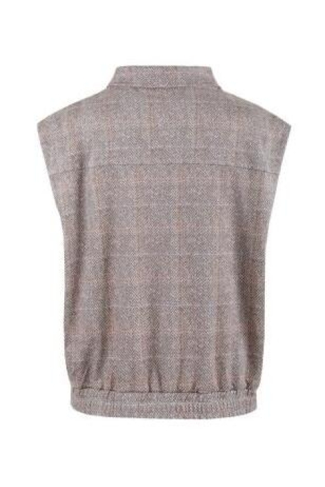 C&S The Label camel dames gilet | Achteraanzicht