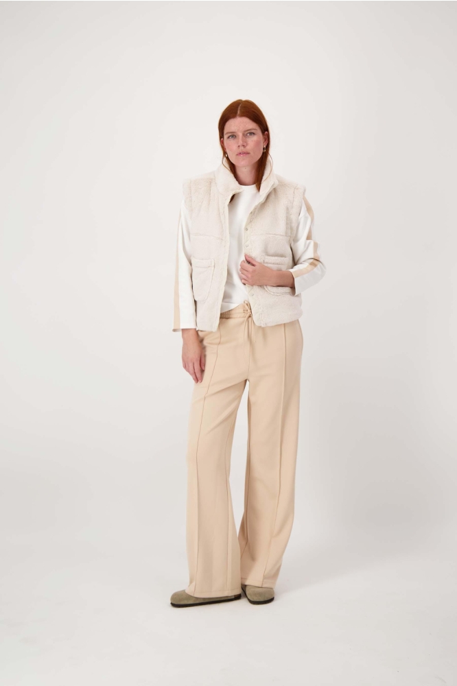 Zusss beige dames gilet | Model