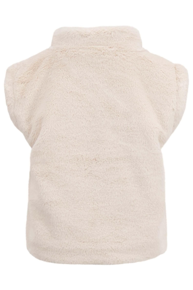 Zusss beige dames gilet | Achteraanzicht
