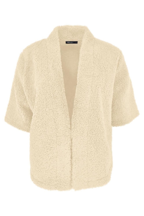 FOS Amsterdam beige dames gilet | Vooraanzicht