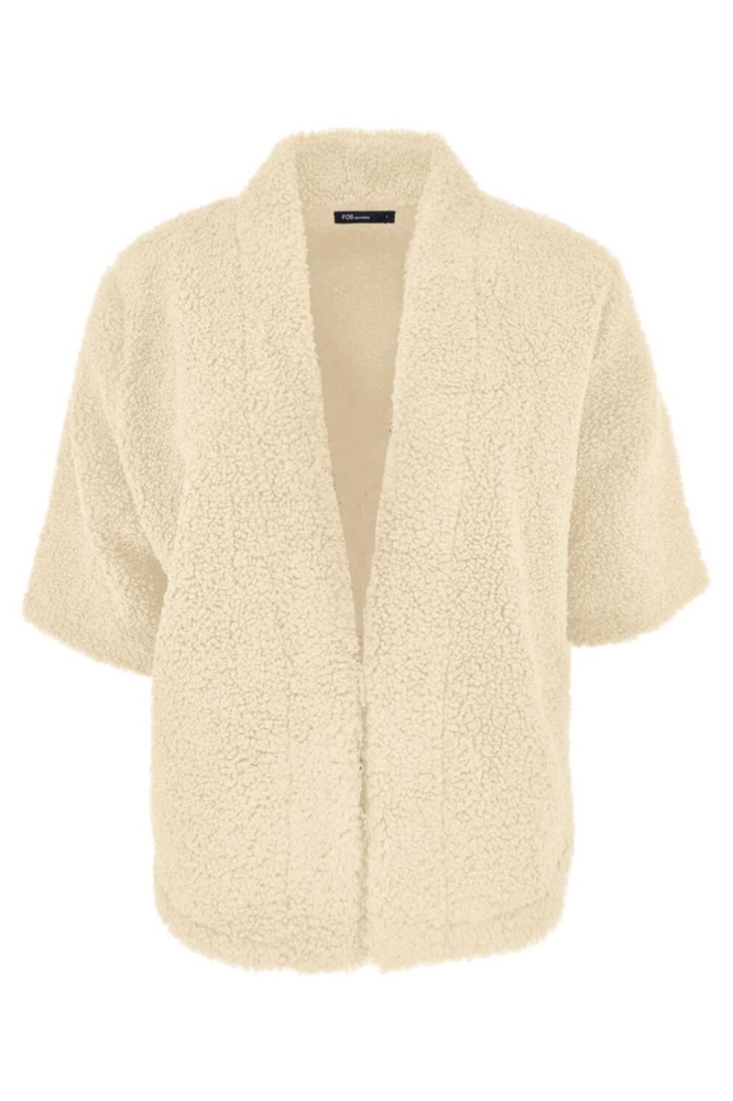FOS Amsterdam beige dames gilet | Vooraanzicht