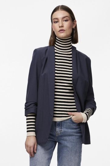 Pieces PCBOSELLA 3/4 BLAZER NOOS BC 17090996 Ombre Blue