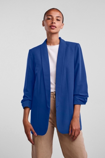Pieces PCBOSELLA 3/4 BLAZER NOOS BC 17090996 Mazarine Blue