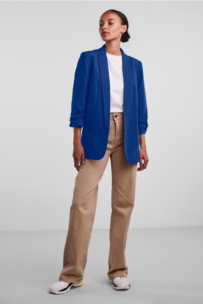 Pieces blauwe dames blazer