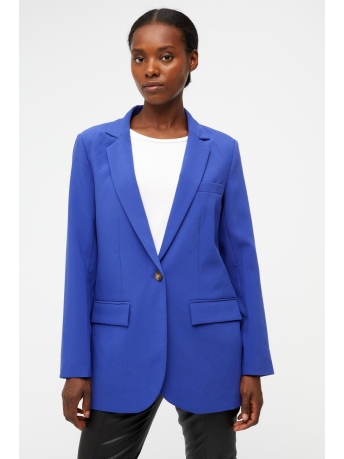 Object Blazer OBJSIGRID L/S BLAZER NOOS 23035737 CLEMANTIS BLUE/COL