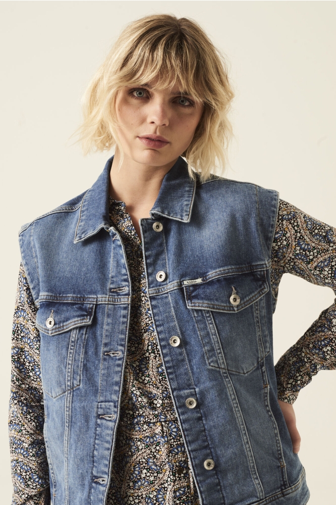 DENIM GILET X20291 3530