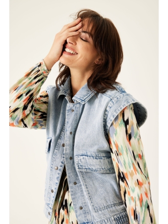 Garcia Vest DENIM GILET B30292 4108 BLUE WORN