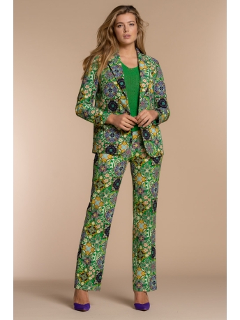 Geisha Blazer BLAZER MIX AND MATCH PRINT 35085 32 Bright Green