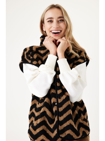 Garcia Vest GILET MET ZIGZAG I30095 60 BLACK