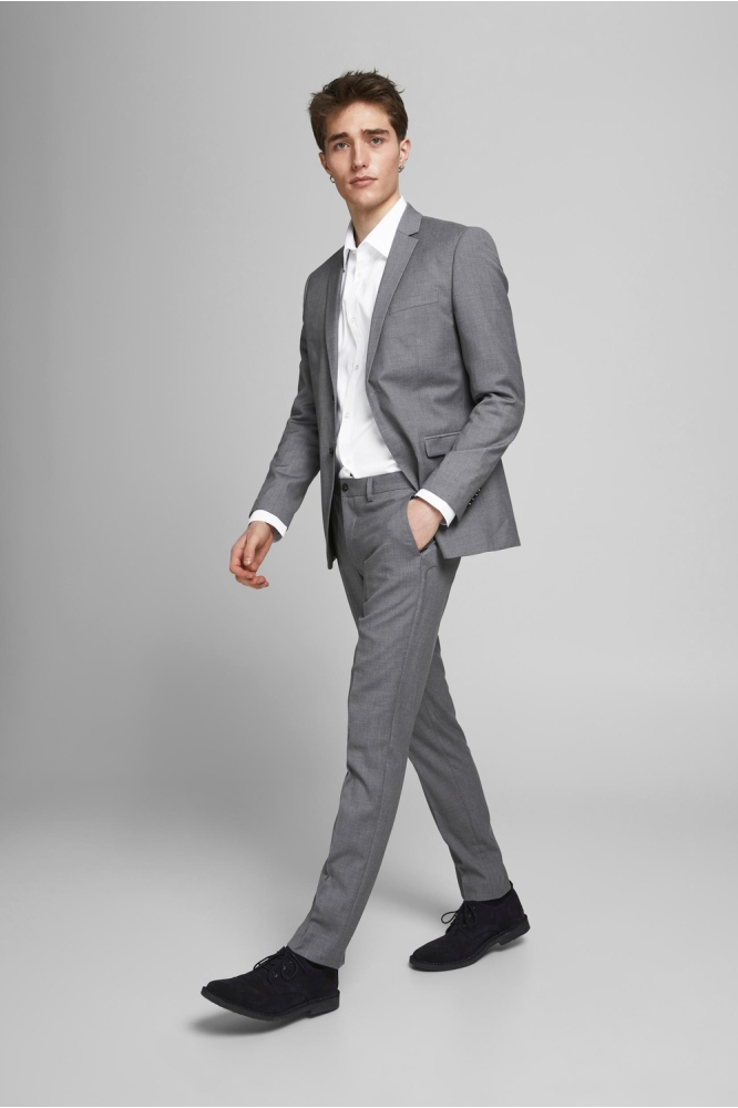 JPRFRANCO SUIT NOOS 12181339 Light grey melange