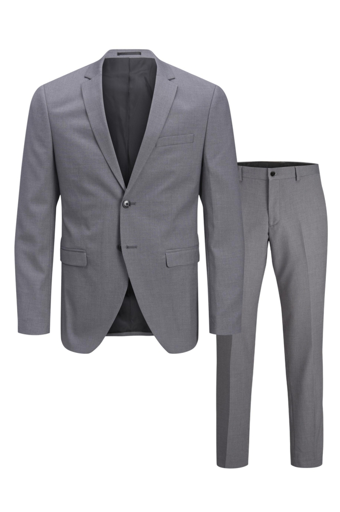 JPRFRANCO SUIT NOOS 12181339 Light grey melange