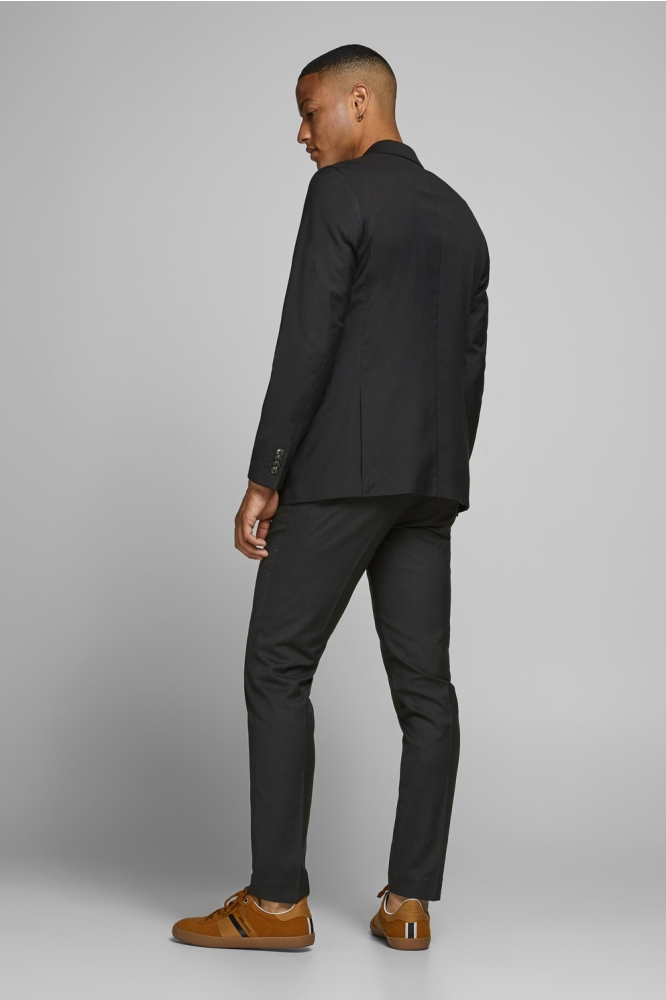 Jack & Jones zwarte heren colbert | Model achteraanzicht