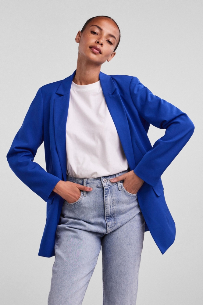 PCBOSSY LS LOOSE BLAZER NOOS 17114792 Mazarine Blue