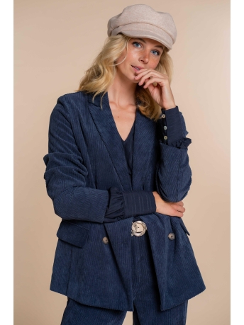 Geisha Blazer CORDUROY BLAZER 35513 10 000675 NAVY