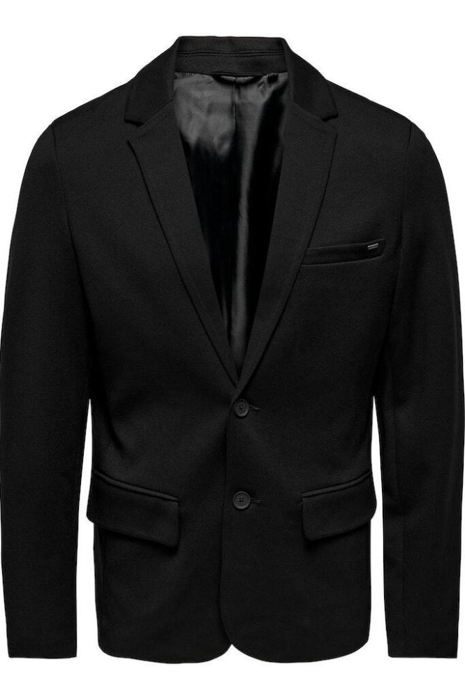 Only & Sons zwarte heren colbert | Vooraanzicht