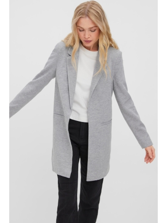 Vero Moda Blazer VMVERINA LS LONG BLAZER NOOS 10258618 Light Gry Melange